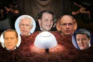 Berlusconi,Monti,Letta, e Renzi. I quattro premier della crisi italiana