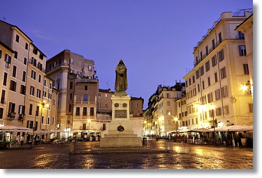 Blue hour Campo dei Fiori, Rome