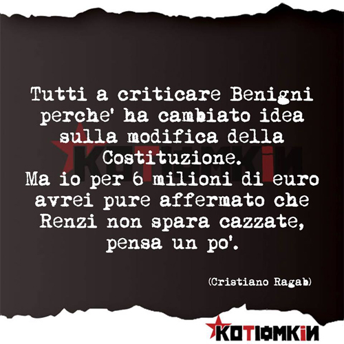 benigni renzi
