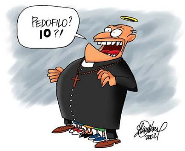 vignetta prete pedofilo